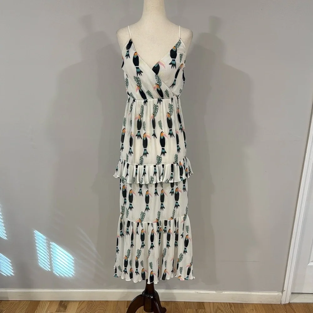 & Other Stories Frill Toucan Dress - Picture 3 of 8
